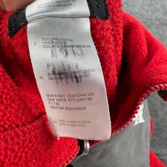 North Face Jacket Womens M Fleece Red Full Zip Logo Pockets Outdoor Hiking - Picture 10 of 13